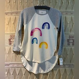 Tea Collection girl’s size 8 rainbow tunic/ shirt
